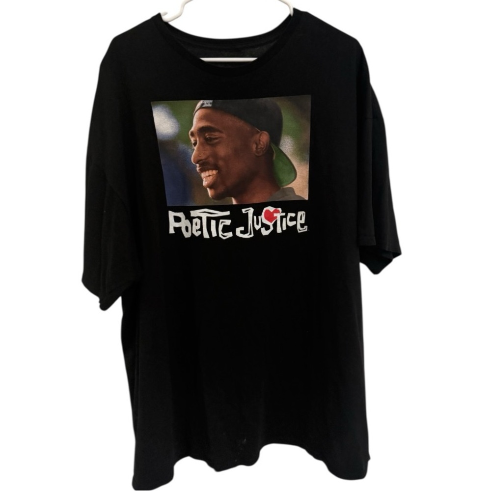 Tupac Poetic Justice Graphic Tee 3XL Hip Hop Rap Movie Streetwear Shirt